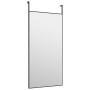 Espejo de puerta cristal y aluminio negro 40x80 cm en Espejos | Comprar online en Foru.es