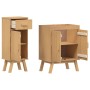 Conjunto de Muebles de Baño de 2 Piezas de Madera Sólida de Pino de , Muebles de baño - Ref: Foro24-3334188, Precio: 149,76 €...