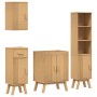 Juego de Muebles de Baño de 4 Piezas en Madera Maciza de Pino de , Muebles de baño - Ref: Foro24-3334190, Precio: 293,24 €, D...