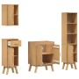 Juego de Muebles de Baño de 4 Piezas en Madera Maciza de Pino de , Muebles de baño - Ref: Foro24-3334190, Precio: 293,24 €, D...