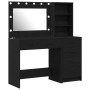 Conjunto de tocador de 2 piezas con LED de en madera negra de , Tocadores para dormitorios - Ref: Foro24-3334192, Precio: 217...