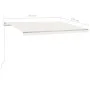 Toldo retráctil automático con postes crema 4x3,5 m de vidaXL, Toldos - Ref: Foro24-3070027, Precio: 539,20 €, Descuento: %