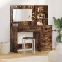 Set de Tocador de 2 Piezas con LED Madera de Roble Ahumado de , Tocadores para dormitorios - Ref: Foro24-3334195, Precio: 229...