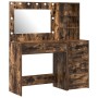 Set de Tocador de 2 Piezas con LED Madera de Roble Ahumado de , Tocadores para dormitorios - Ref: Foro24-3334195, Precio: 229...