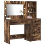 Set de Tocador de 2 Piezas con LED Madera de Roble Ahumado de , Tocadores para dormitorios - Ref: Foro24-3334195, Precio: 229...