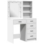 Set de tocador de 2 piezas con LED de de madera elaborada blanca de , Tocadores para dormitorios - Ref: Foro24-3334200, Preci...