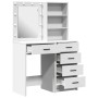 Set de tocador de 2 piezas con LED de de madera elaborada blanca de , Tocadores para dormitorios - Ref: Foro24-3334200, Preci...