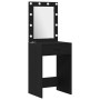 Set de tocador de 2 piezas con LED en madera negra de , Tocadores para dormitorios - Ref: Foro24-3334201, Precio: 190,66 €, D...