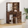 Conjunto de tocador de 2 piezas con LEDs y madera de roble ahumado de , Tocadores para dormitorios - Ref: Foro24-3334204, Pre...