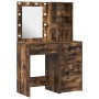 Conjunto de tocador de 2 piezas con LEDs y madera de roble ahumado de , Tocadores para dormitorios - Ref: Foro24-3334204, Pre...