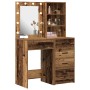 Juego de tocador de 2 piezas con LED de madera envejecida de , Tocadores para dormitorios - Ref: Foro24-3334207, Precio: 188,...