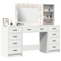 Set de tocador de 3 piezas con LED en madera blanca de , Tocadores para dormitorios - Ref: Foro24-3334209, Precio: 323,48 €, ...
