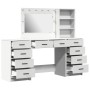 Set de tocador de 3 piezas con LED en madera blanca de , Tocadores para dormitorios - Ref: Foro24-3334209, Precio: 323,48 €, ...