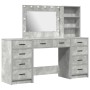 Set de tocador de 3 piezas con LED de en madera gris concreto de , Tocadores para dormitorios - Ref: Foro24-3334212, Precio: ...