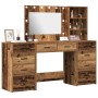 Set de Tocador de 3 Piezas con LED Madera Antigua Madera Elaborada de , Tocadores para dormitorios - Ref: Foro24-3334216, Pre...