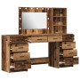Set de Tocador de 3 Piezas con LED Madera Antigua Madera Elaborada de , Tocadores para dormitorios - Ref: Foro24-3334216, Pre...