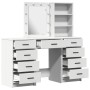 Set de tocador de 3 piezas con LED de madera elaborada blanca de , Tocadores para dormitorios - Ref: Foro24-3334218, Precio: ...