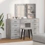 Juego de Tocador de 3 Piezas con LED - Gris Hormigón Madera de Calidad de , Tocadores para dormitorios - Ref: Foro24-3334221,...