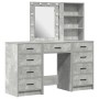 Juego de Tocador de 3 Piezas con LED - Gris Hormigón Madera de Calidad de , Tocadores para dormitorios - Ref: Foro24-3334221,...