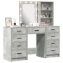 Juego de Tocador de 3 Piezas con LED - Gris Hormigón Madera de Calidad de , Tocadores para dormitorios - Ref: Foro24-3334221,...