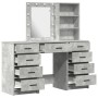 Juego de Tocador de 3 Piezas con LED - Gris Hormigón Madera de Calidad de , Tocadores para dormitorios - Ref: Foro24-3334221,...
