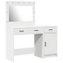 Conjunto de tocador de 2 piezas con LED de en madera blanca de , Tocadores para dormitorios - Ref: Foro24-3334227, Precio: 19...