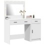 Conjunto de tocador de 2 piezas con LED de en madera blanca de , Tocadores para dormitorios - Ref: Foro24-3334227, Precio: 19...