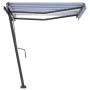 Toldo manual retráctil con LED azul y blanco 300x250 cm de vidaXL, Toldos - Ref: Foro24-3069701, Precio: 380,19 €, Descuento: %