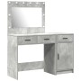 Set de Tocador de 2 Piezas con LED en Madera Gris de de , Tocadores para dormitorios - Ref: Foro24-3334230, Precio: 172,38 €,...
