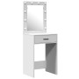 Set de tocador de 2 piezas con LED de , madera blanca de , Tocadores para dormitorios - Ref: Foro24-3334236, Precio: 153,59 €...