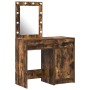 Conjunto de tocador de 2 piezas con LED en madera de roble ahumado de , Tocadores para dormitorios - Ref: Foro24-3334240, Pre...