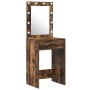 Conjunto de tocador de 2 piezas con LED en madera de roble ahumado de , Tocadores para dormitorios - Ref: Foro24-3334240, Pre...