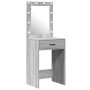 Juego de Mesa de Maquillaje de 2 Piezas con LED en Madera Elaborada Gris Sonoma de , Tocadores para dormitorios - Ref: Foro24...