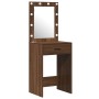 Set de tocador de 2 piezas con LED de madera de roble negro de , Tocadores para dormitorios - Ref: Foro24-3334242, Precio: 15...