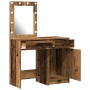 Juego de Tocador de 2 Piezas con LED en Acabado de Madera Vieja de , Tocadores para dormitorios - Ref: Foro24-3334243, Precio...