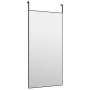 Espejo de puerta cristal y aluminio negro 50x100 cm en Espejos | Comprar online en Foru.es