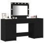 Juego de Tocador de 3 Piezas con LED Negro de Madera de , Tocadores para dormitorios - Ref: Foro24-3334246, Precio: 243,29 €,...