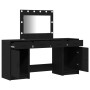 Juego de Tocador de 3 Piezas con LED Negro de Madera de , Tocadores para dormitorios - Ref: Foro24-3334246, Precio: 243,29 €,...