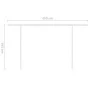 Toldo manual retráctil con postes amarillo y blanco 4x3,5 m de vidaXL, Toldos - Ref: Foro24-3070018, Precio: 442,35 €, Descue...