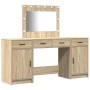 Conjunto de tocador de 3 piezas con LED en madera de roble sonoma de , Tocadores para dormitorios - Ref: Foro24-3334247, Prec...