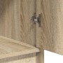 Conjunto de tocador de 3 piezas con LED en madera de roble sonoma de , Tocadores para dormitorios - Ref: Foro24-3334247, Prec...
