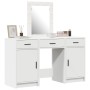 Conjunto de tocador de 3 piezas con LED de madera blanca de , Tocadores para dormitorios - Ref: Foro24-3334254, Precio: 213,6...