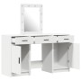 Conjunto de tocador de 3 piezas con LED de madera blanca de , Tocadores para dormitorios - Ref: Foro24-3334254, Precio: 213,6...