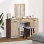 Conjunto de tocador de 3 piezas con LED de madera elaborada Sonoma de , Tocadores para dormitorios - Ref: Foro24-3334256, Pre...