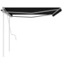 Toldo manual retráctil con postes gris antracita 4x3,5 m de vidaXL, Toldos - Ref: Foro24-3070019, Precio: 452,30 €, Descuento: %