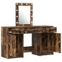 Set de tocador de 3 piezas con LEDs en madera de roble ahumado de , Tocadores para dormitorios - Ref: Foro24-3334258, Precio:...