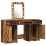 Set de tocador de 3 piezas con LED de madera envejecida de , Tocadores para dormitorios - Ref: Foro24-3334261, Precio: 207,38...