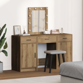 Conjunto de Tocador de 3 Piezas con LED de Madera de Roble Artisan de , Tocadores para dormitorios - Ref: Foro24-3334262, Pre...