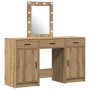 Conjunto de Tocador de 3 Piezas con LED de Madera de Roble Artisan de , Tocadores para dormitorios - Ref: Foro24-3334262, Pre...