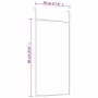 Espejo de puerta cristal y aluminio negro 30x60 cm en Espejos | Comprar online en Foru.es